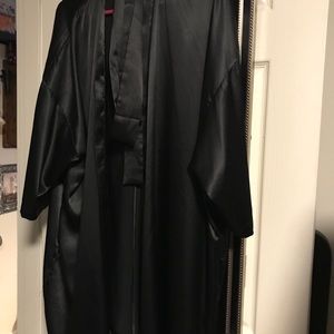 Victoria’s Secret black silk style robe